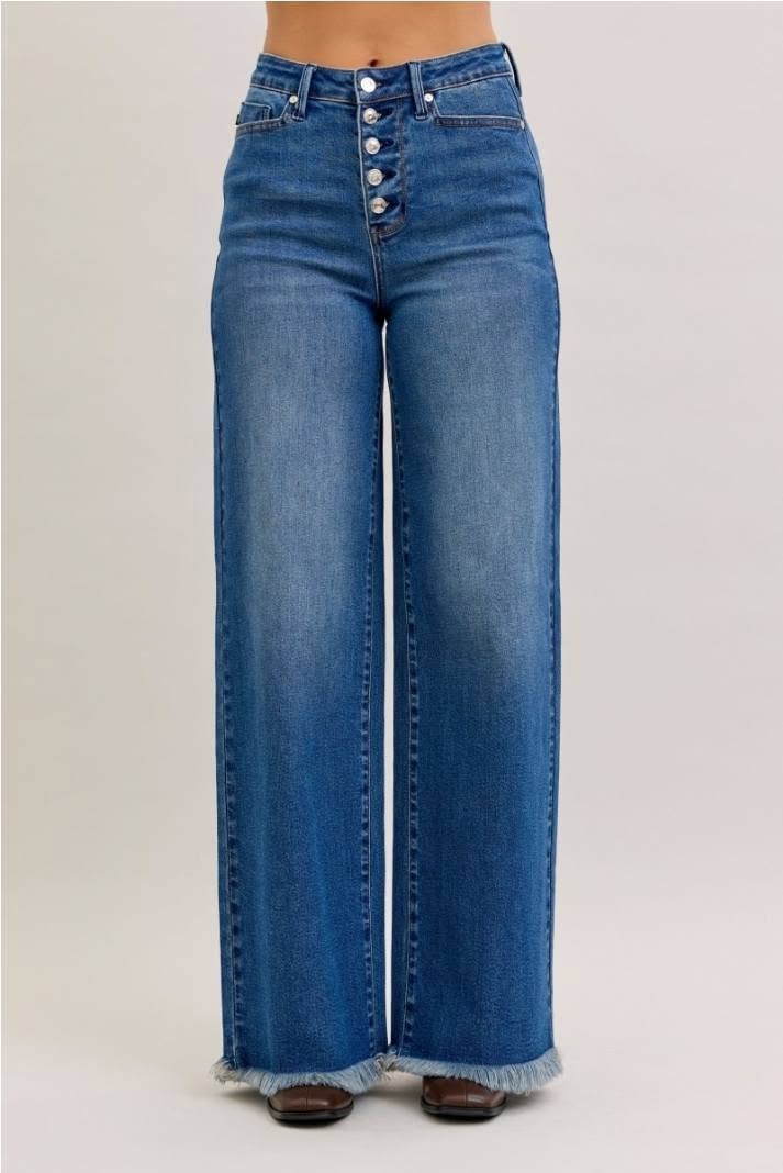 Judy Blue High waist Raw Hem Jeans - (Preorder Deal)