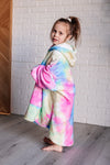 Kids Oversized Hoodie Blanket in Rainbow