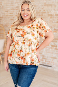 Magic Dance Square Neck Floral Blouse