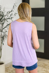 Mellow Muse Relaxed Knit Tank in Lilac