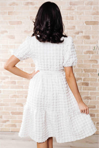 On Cloud Nine Bubble Midi Dress