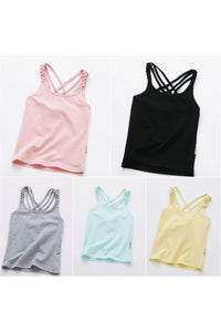 Lacy Criss Cross Tank Tops