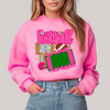 Preppy Stadium in Pink Sweatshirt