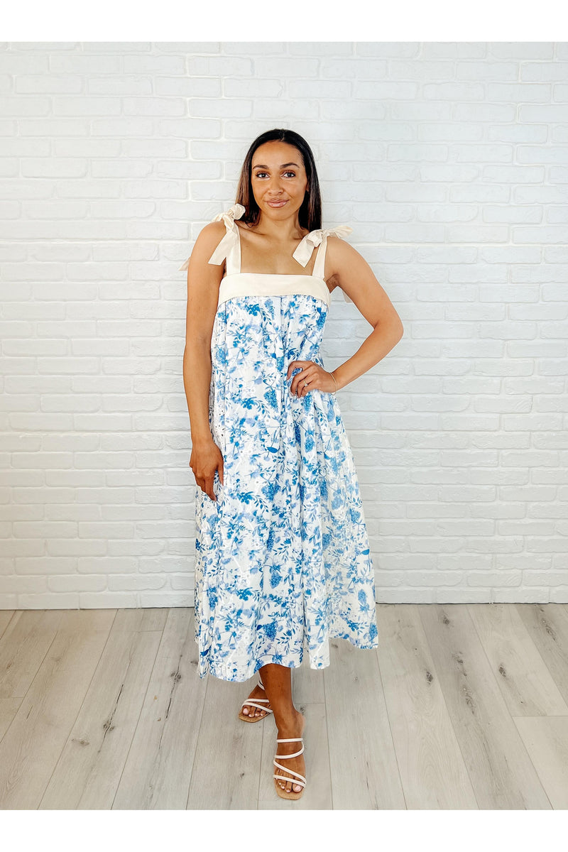 Prepare the Yacht Square Neck Dress