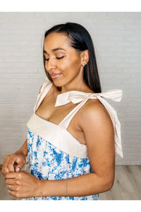 Prepare the Yacht Square Neck Dress