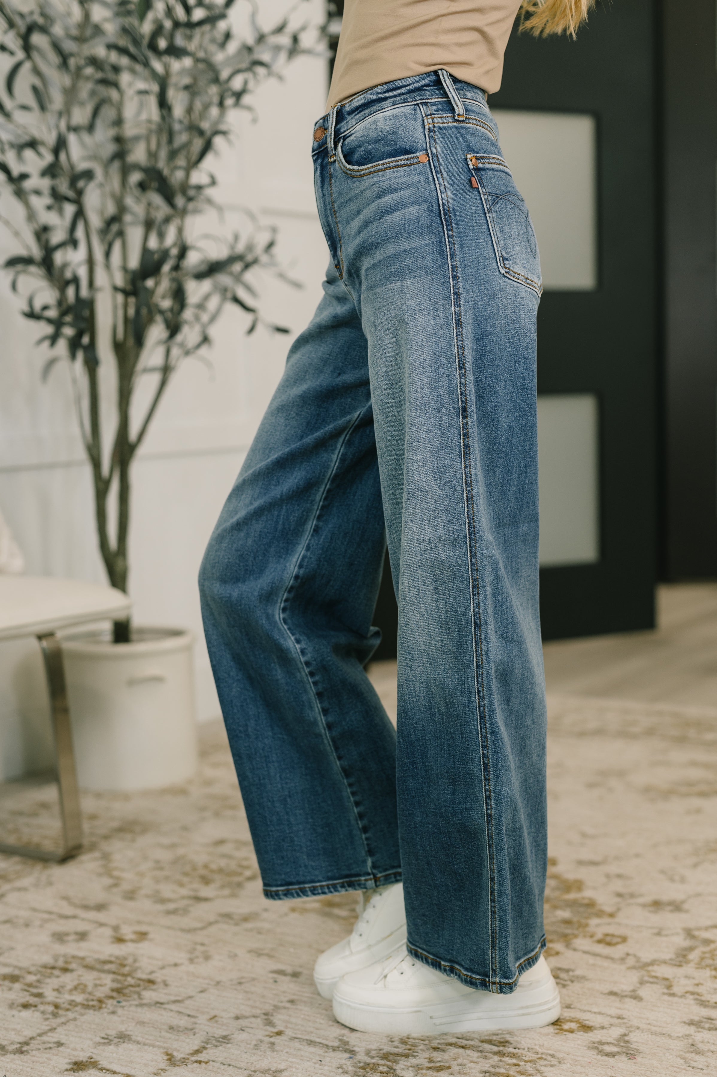 Shayla High Waist Retro Wide
