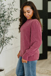 Simply Styled Balloon Sleeve Knit Top