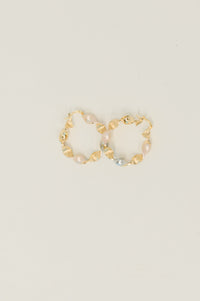 Twisted Sisters Plated Alloy Hoop Earrings