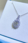 5 Carat Moissanite 925 Sterling Silver Pendant Necklace