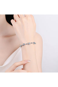 6.2 Carat Moissanite 925 Sterling Silver Bracelet