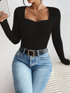 Honey Ribbed Long Sleeve T-Shirt