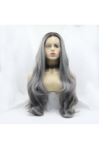 13*3" Lace Front Wigs Synthetic Long Wavy 24" 130% Density