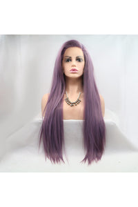 13*3" Lace Front Wigs Synthetic Long Straight 24" 130% Density