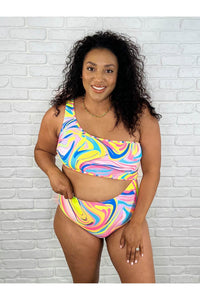 Corfu Marble Cutout Swimsuit