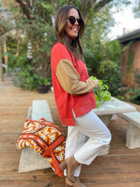 Scottie Two Tone Sweatshirt in Three Colors