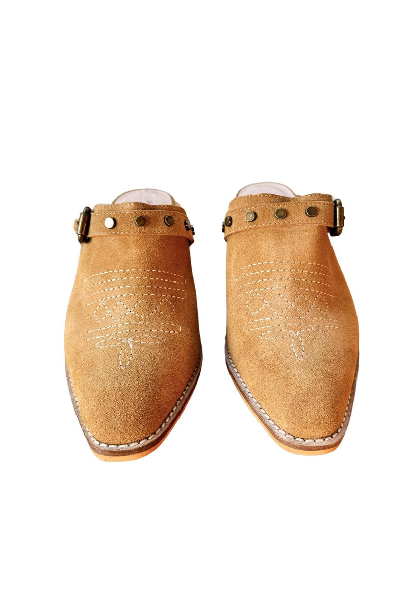 Drancy Western Mule in Tan