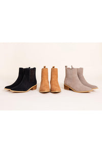 Leonor Suede Ankle Boot in Black