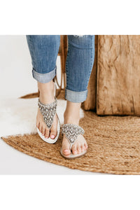 Loving U Sandals in Silver