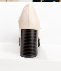 Matilda Platform Heel in Bone