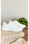 Mayo Glitter Sneakers in White