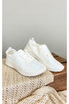 Mayo Glitter Sneakers in White