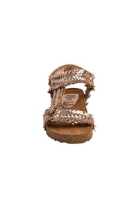 River Dance Woven Sandal in Champagne