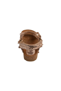 River Dance Woven Sandal in Champagne