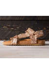 River Dance Woven Sandal in Champagne