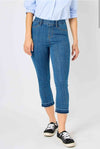 *EARLY RELEASE* High Waist Pull On Capri Jeans
