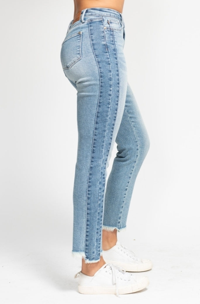 *EARLY RELEASE* High Waist Side Panel Detail Jeans