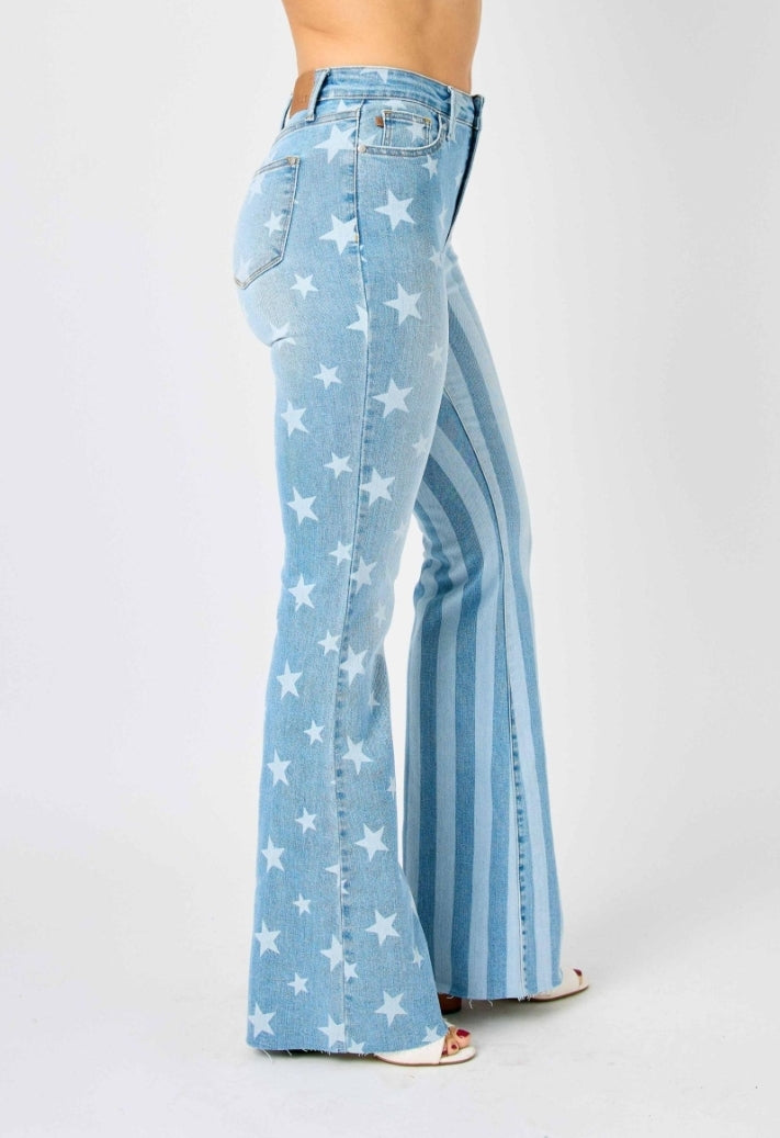 Americana JB Stars and Stripes Flare Jeans