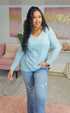 V-Neck Long Sleeve w/ Side Pocket #29