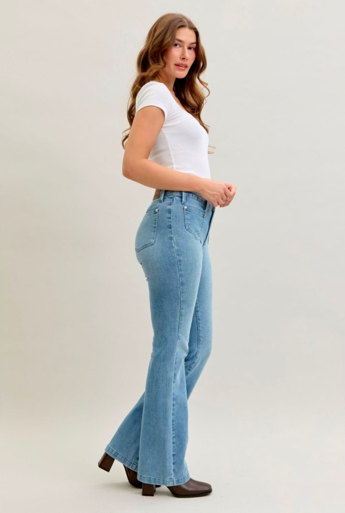 JB Bootcut Contrast Wash & Front Patch Pocket - SALE
