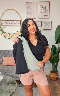 P77148 Cuffed  Front Pocket Shorts