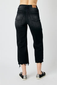 *EARLY RELEASE* High Waist Raw Hem Crop Jeans