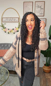 Plaid Button Down Hooded Shacket - T4962
