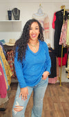 HT-2462 Courtney V-Neck Soft Thermal Top