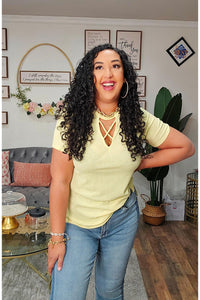 Criss Cross Front Top M4729
