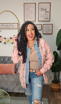 Long sleeve Denim Blend Shacket