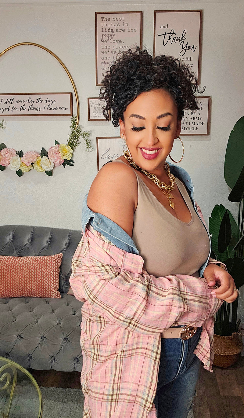 Long sleeve Denim Blend Shacket