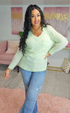 V-Neck Long Sleeve w/ Side Pocket #29