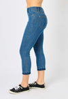 *EARLY RELEASE* High Waist Pull On Capri Jeans