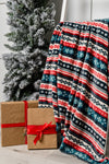 Holiday Fleece Blanket in Sweater Knit