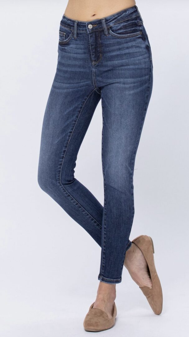 88365- High Waist Handsanding Skinny Jeans
