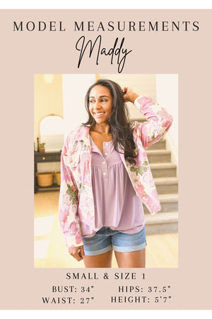 Fabled in Floral Draped Peplum Top in Ivory