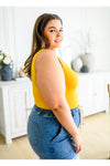 The Basics Reversible Longline Tank in Mustard
